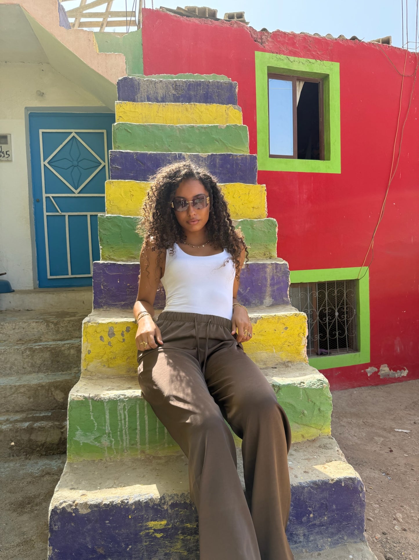 Pantalon satiné