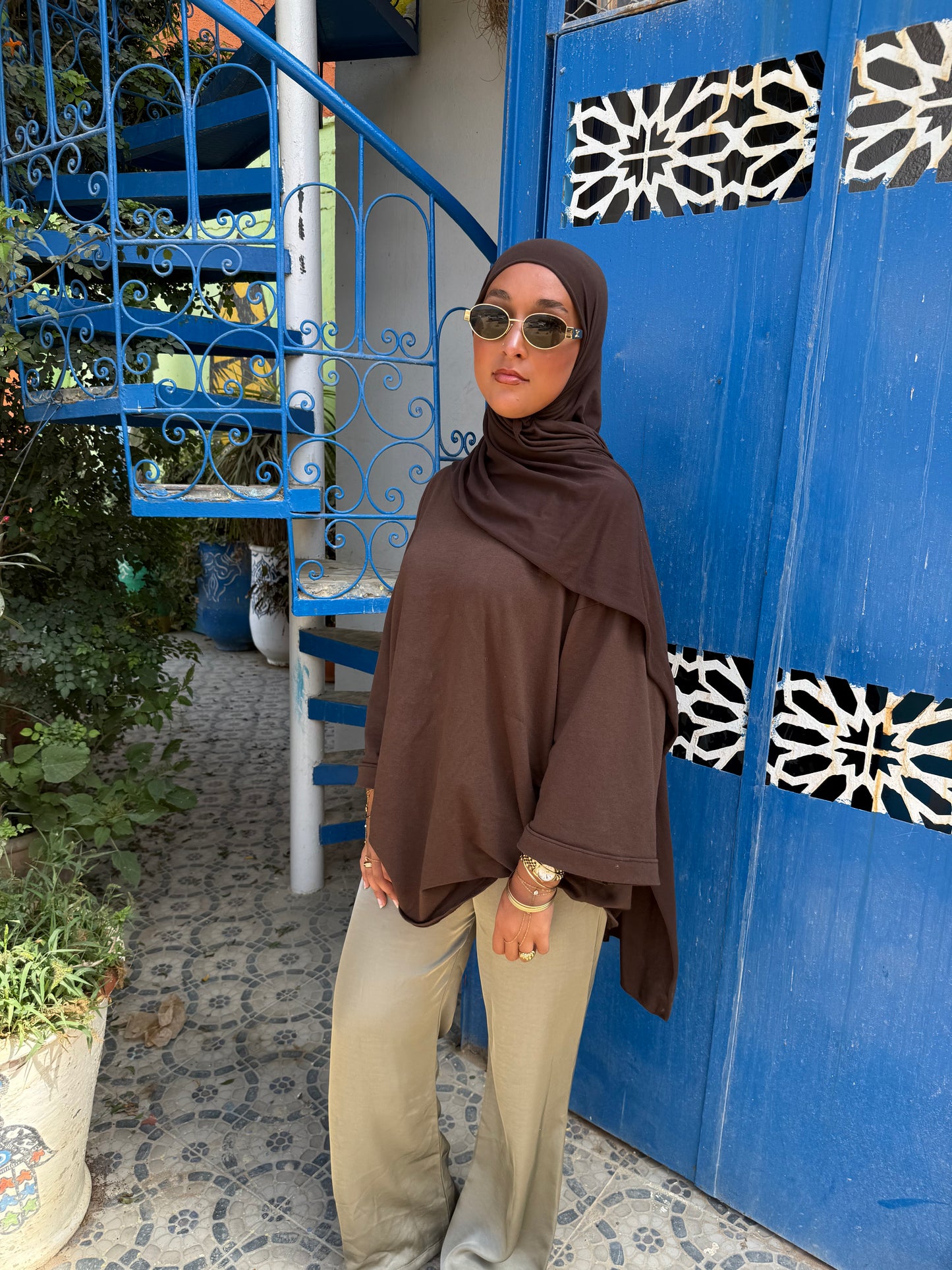 Pantalon satiné
