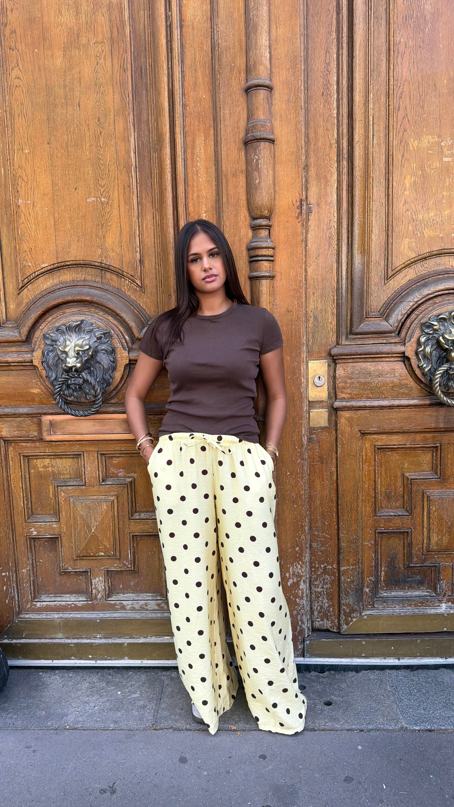 Pantalon à pois