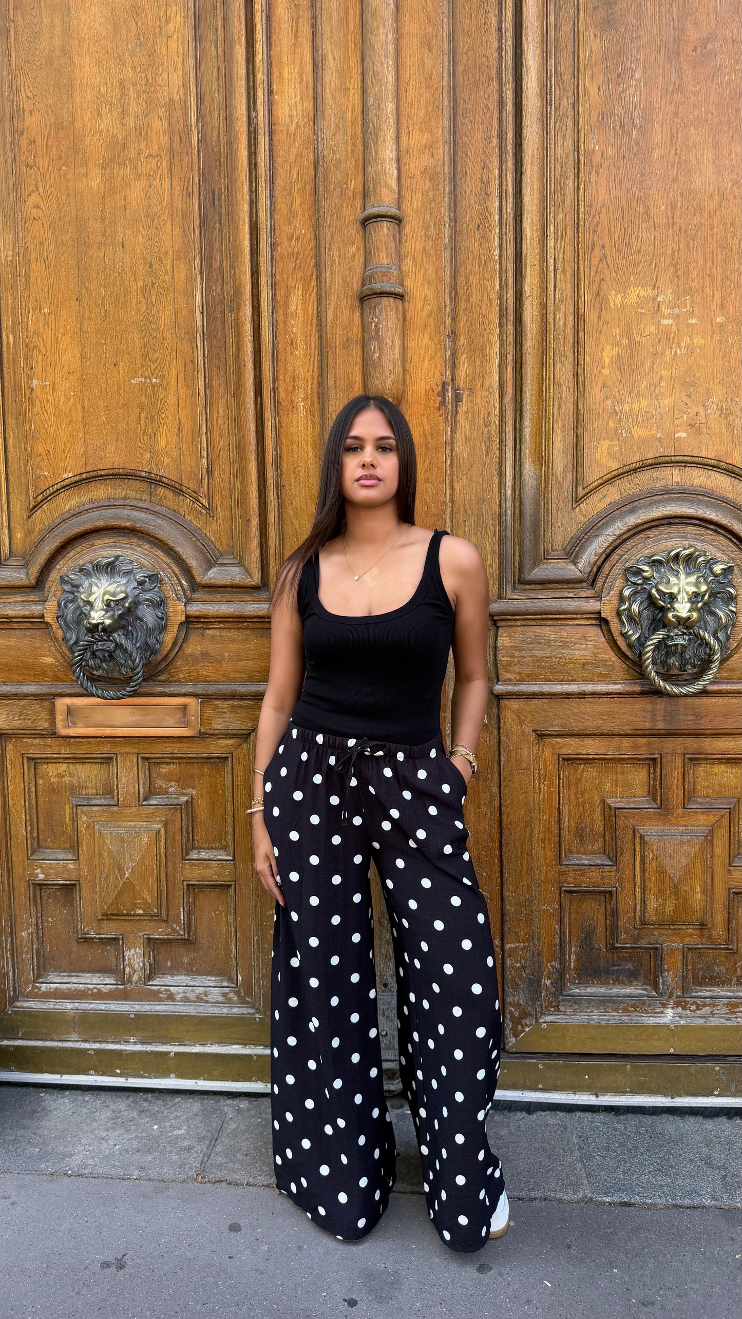 Pantalon à pois