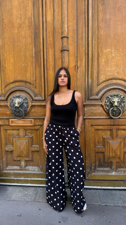 Pantalon à pois