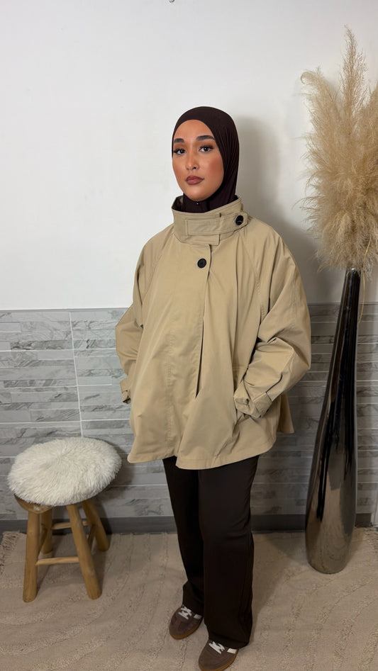 Trench oversize beige