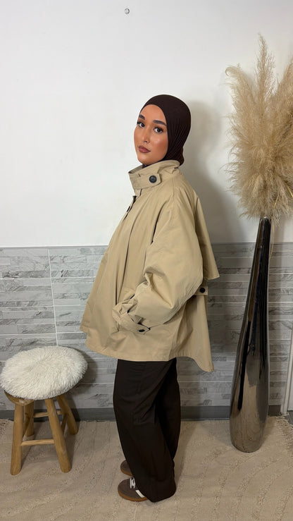 Trench oversize beige