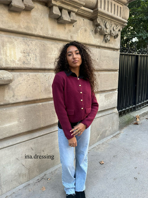 Cardigan bordeaux