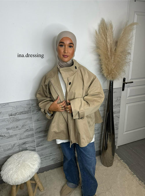 Trench oversize beige